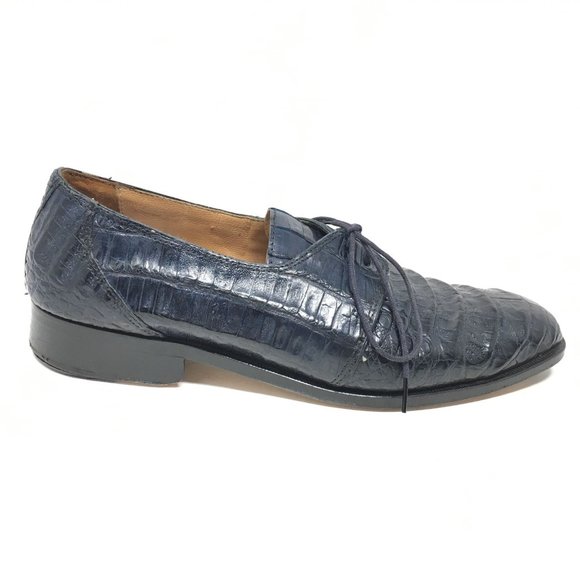 David Eden Oxfords Shoe Size 9 Blue Full Alligator main image 8